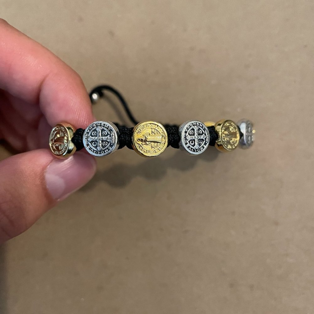 MY SAINT MY HERO Bracelet - Silver and Gold